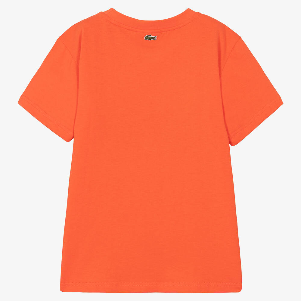 Lacoste t shirt orange deals