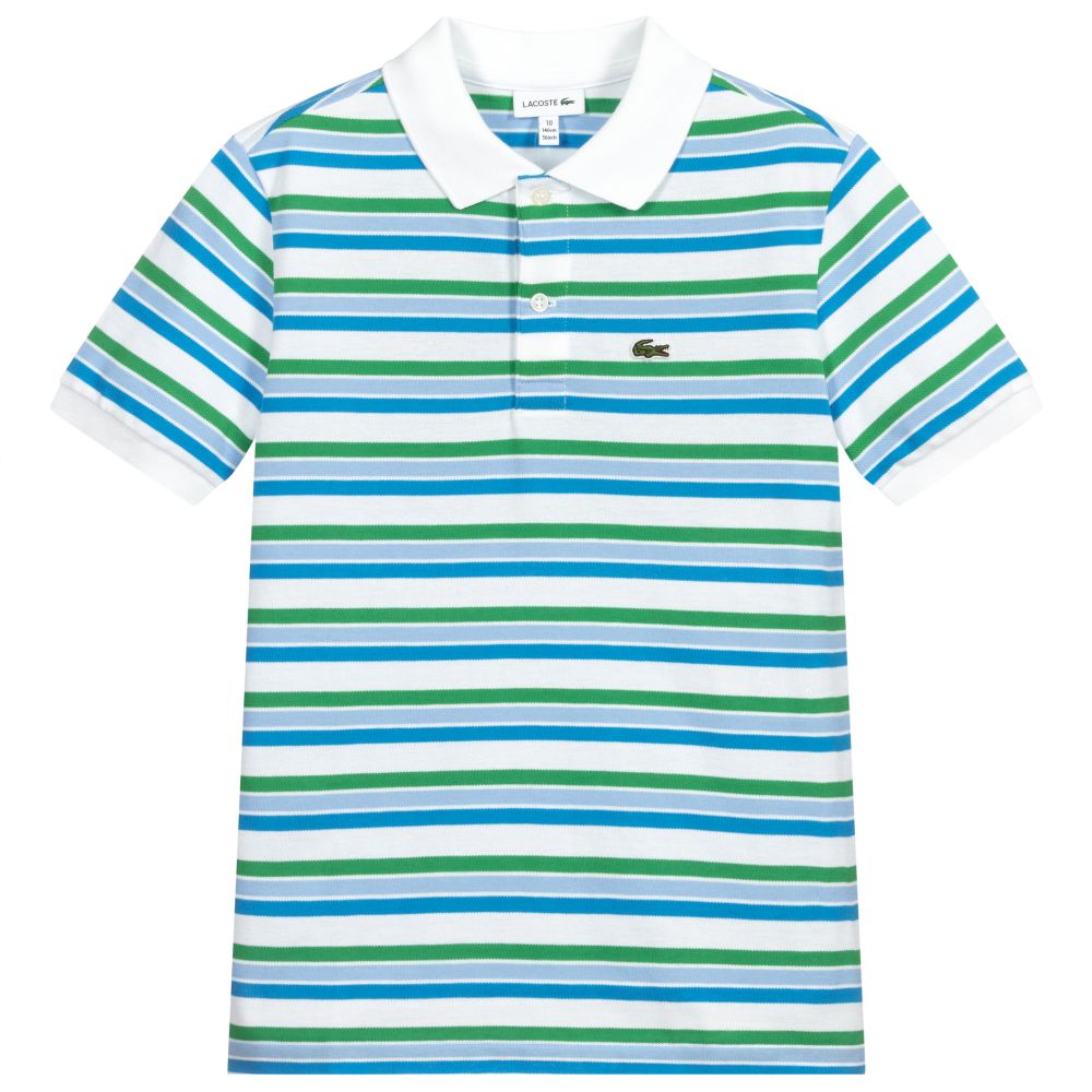 Lacoste Gestreiftes Teen Polohemd J Childrensalon Outlet