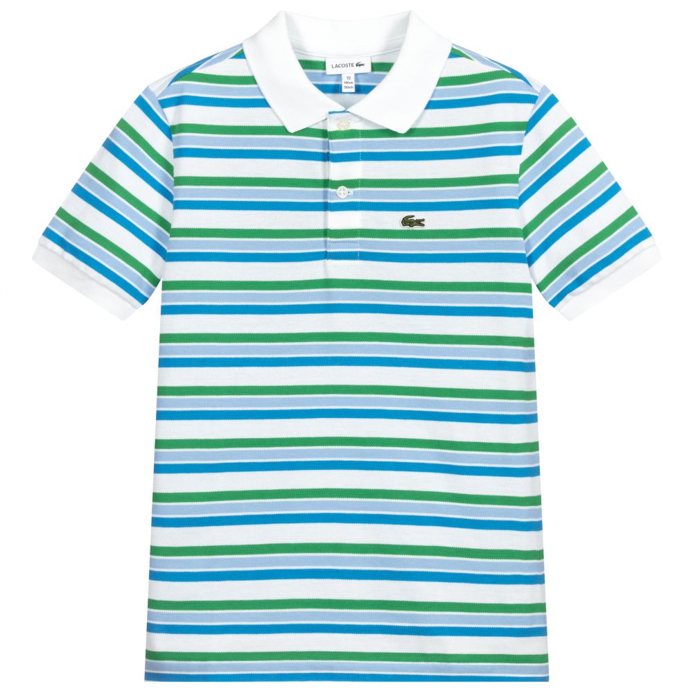 Lacoste - Polo rayé Ado garçon | Childrensalon