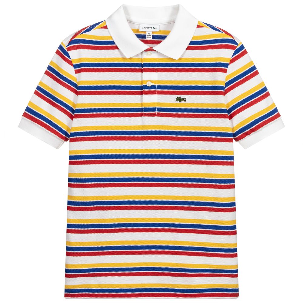 Lacoste - Gestreiftes Teen Polohemd (J) | Childrensalon