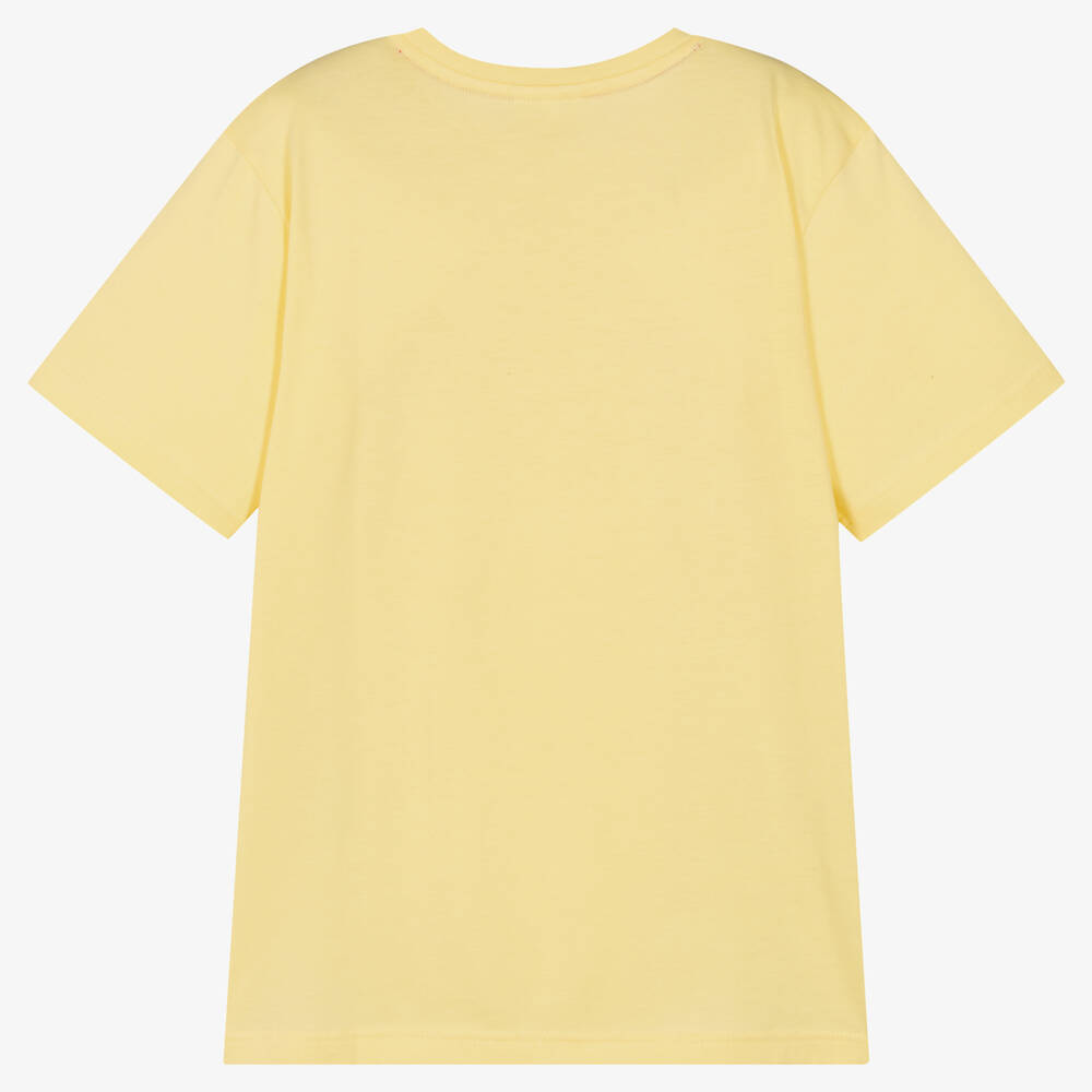 Lacoste-Желтая хлопковая футболка для мальчиков-подростков | Childrensalon Outlet