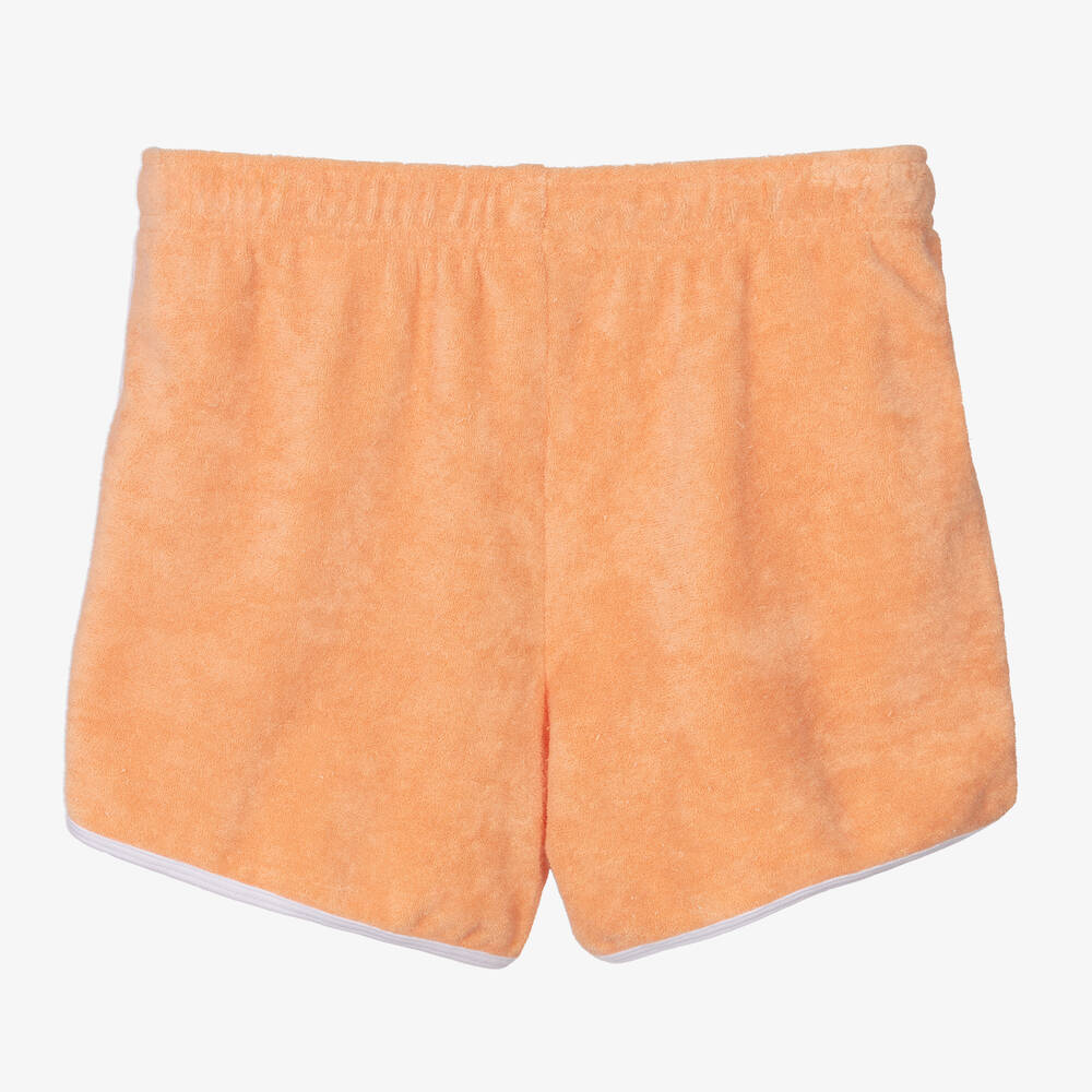 لاكوست-شورت قطن تيري لون برتقالي فاتح للمراهقات | Childrensalon Outlet