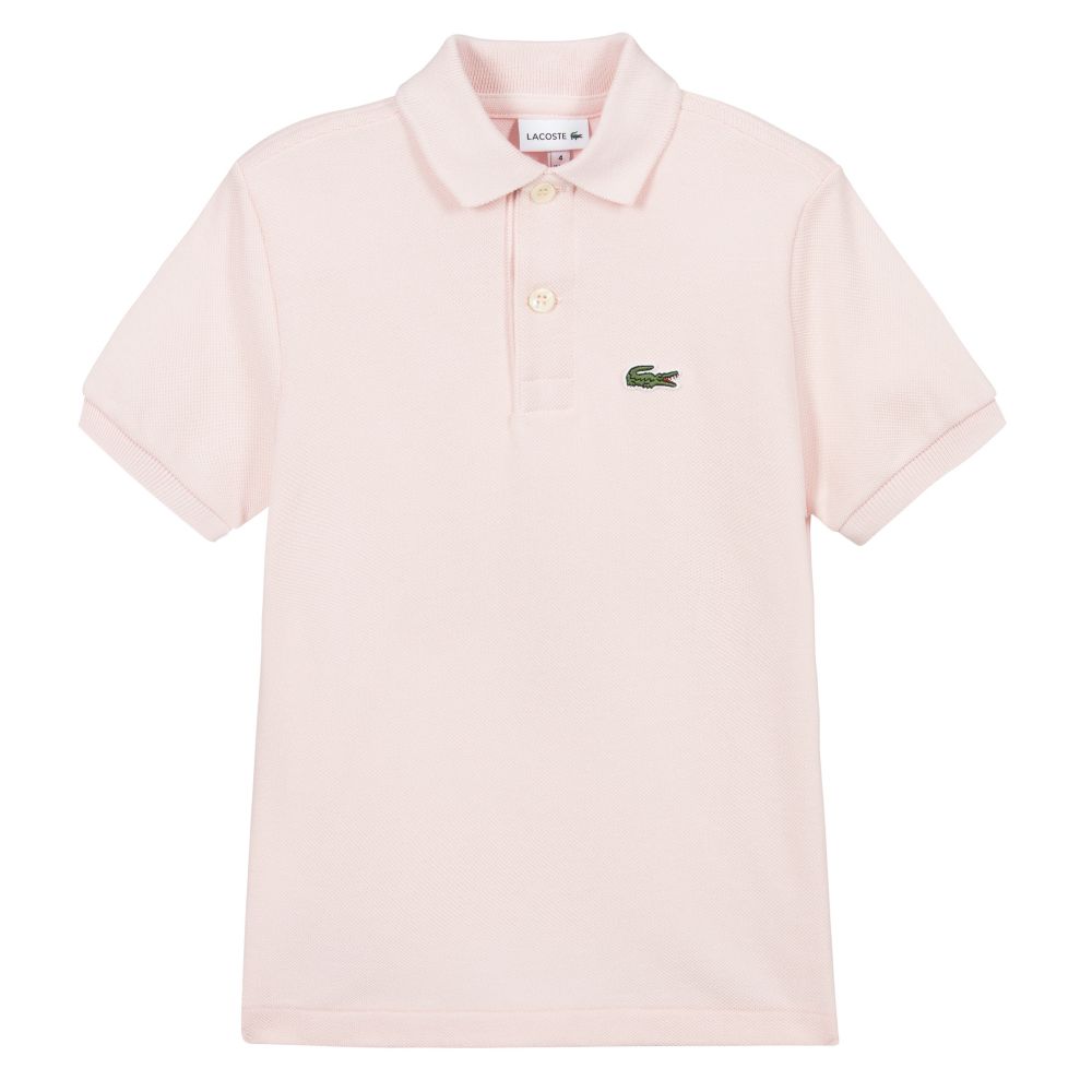 Lacoste - Teen Pink Logo Polo Shirt | Childrensalon