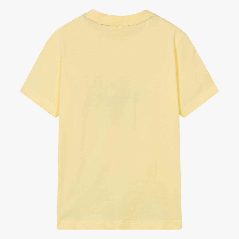 Lacoste-Teen Yellow Organic Cotton T-Shirt | Childrensalon Outlet