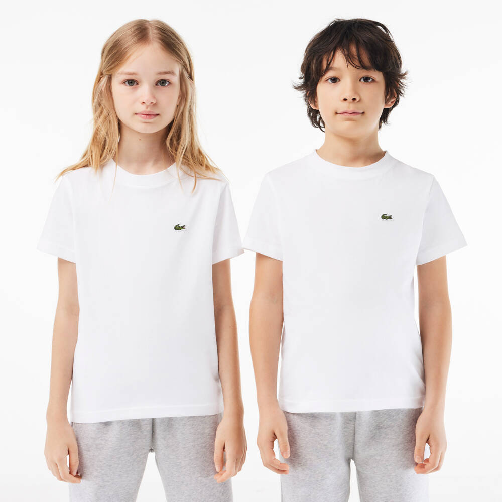 Lacoste-White Ultra Dry T-Shirt | Childrensalon Outlet