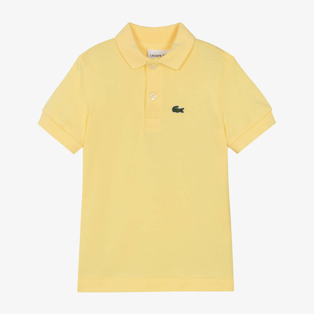 Lacoste-Yellow Crocodile Polo Shirt | Childrensalon Outlet