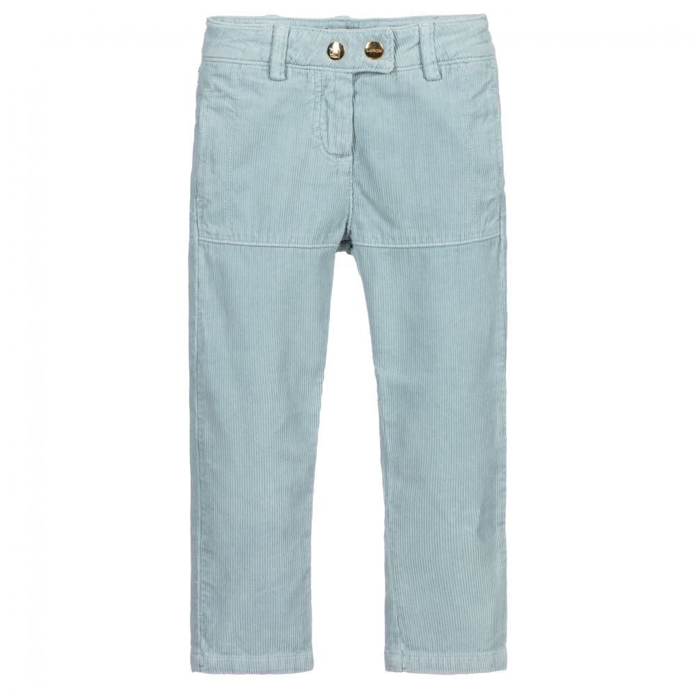 Lanvin - Blue Cotton Corduroy Trousers | Childrensalon