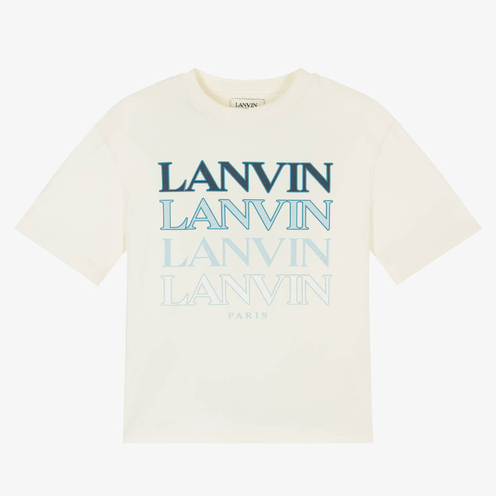 Boys Ivory Organic Cotton T Shirt