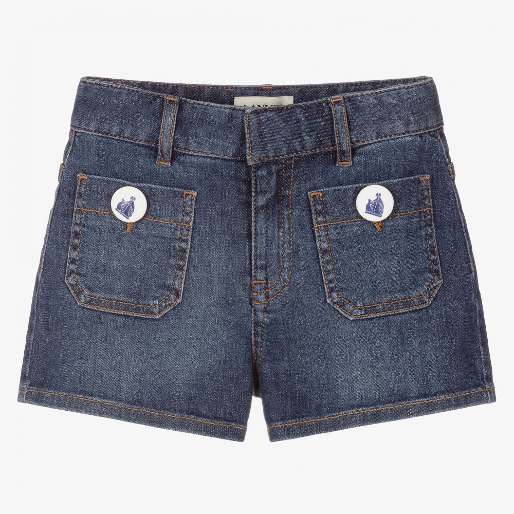 Lanvin - Blaue Jeans-Shorts mit Waschung (M) | Childrensalon