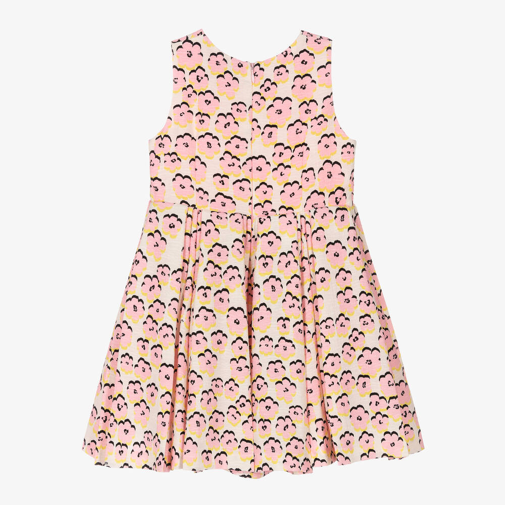 Lanvin-Girls Daisy Print Skater Dress | Childrensalon Outlet