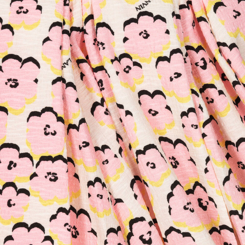 Lanvin-Girls Daisy Print Skater Dress | Childrensalon Outlet