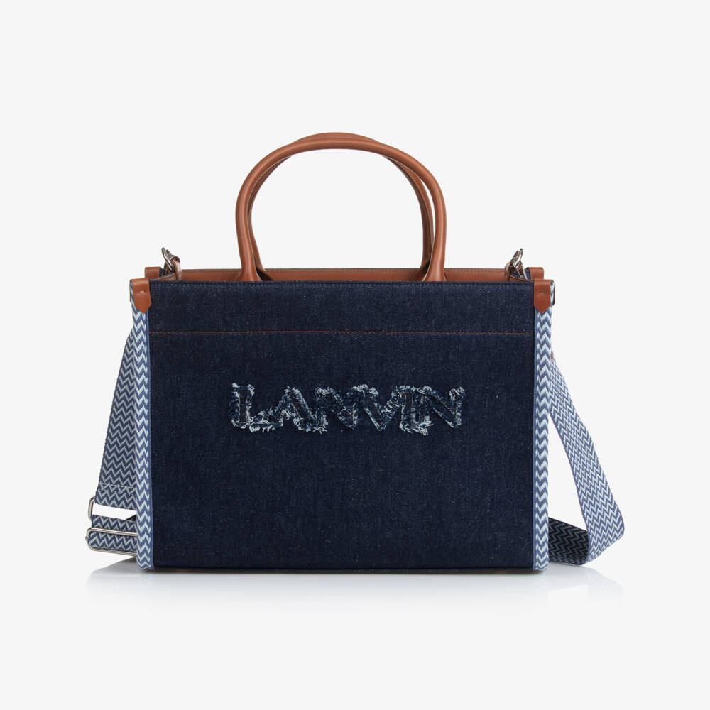 Lanvin-Girls Elegant Blue Denim Tote | Childrensalon Outlet