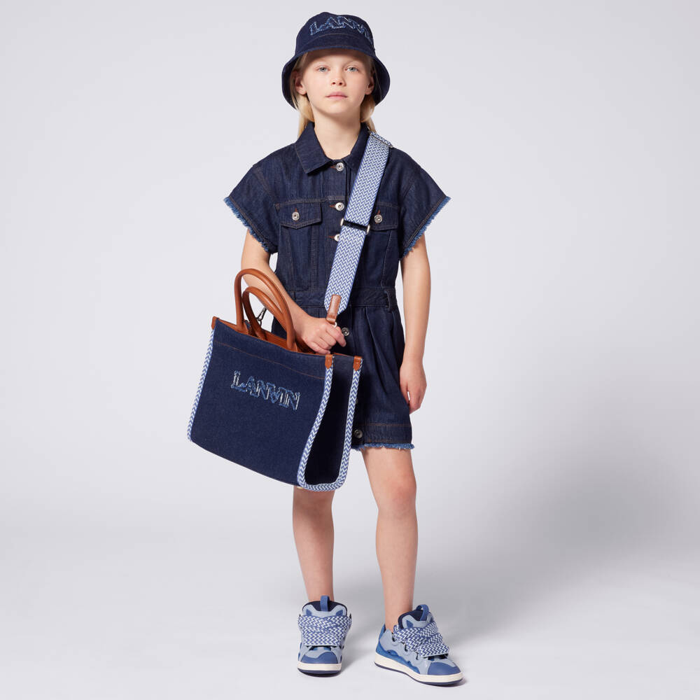 Lanvin-Girls Elegant Blue Denim Tote | Childrensalon Outlet