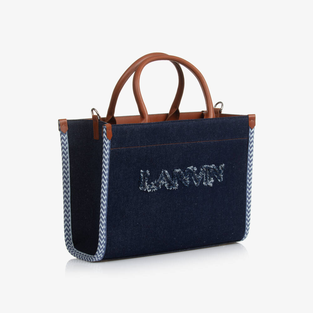 Lanvin-Girls Elegant Blue Denim Tote | Childrensalon Outlet