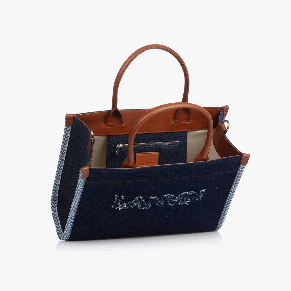 Lanvin-Girls Elegant Blue Denim Tote | Childrensalon Outlet