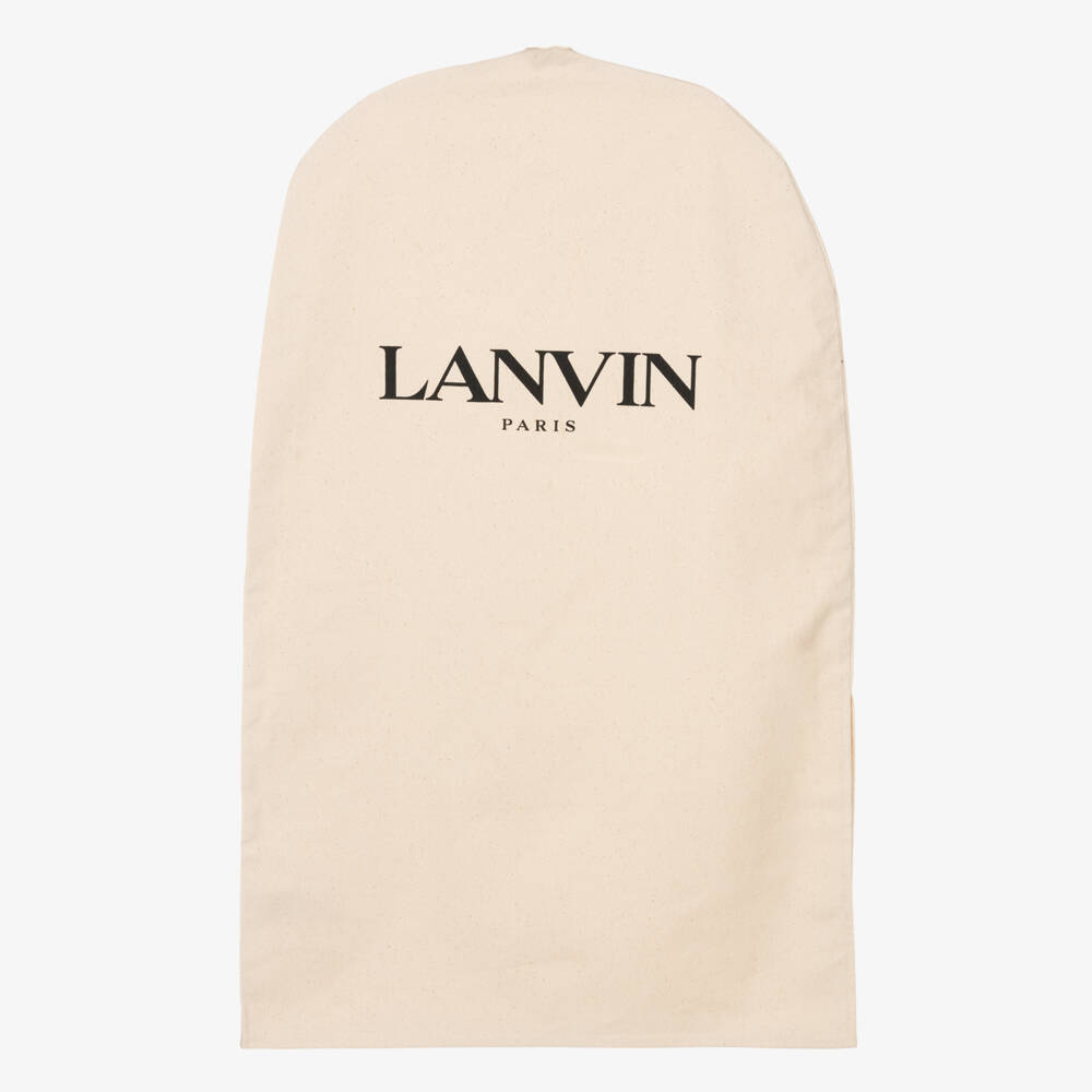 Lanvin-Girls Elegant Ivory Satin Frock | Childrensalon Outlet