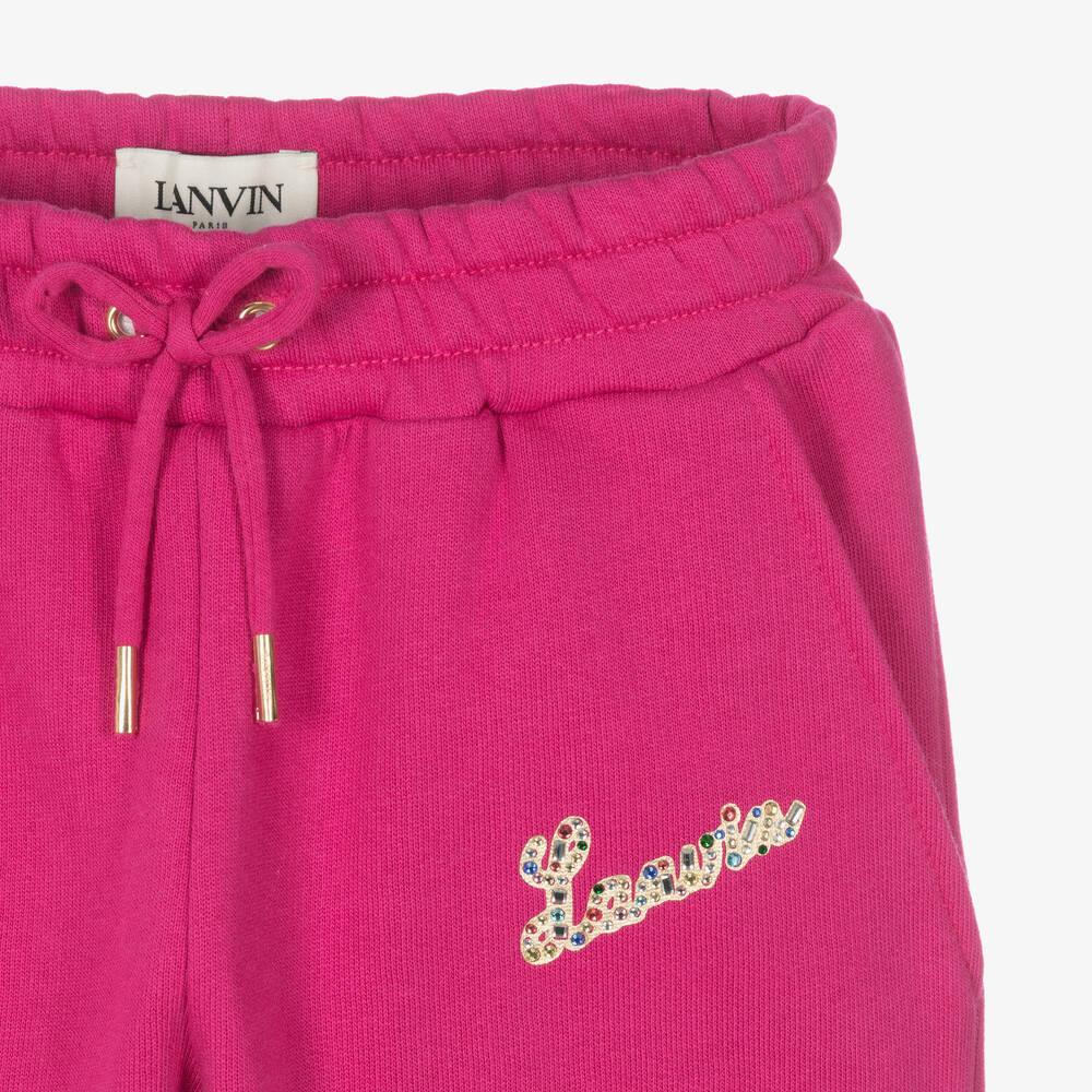 Lanvin-Girls Fuchsia Pink Joggers | Childrensalon Outlet