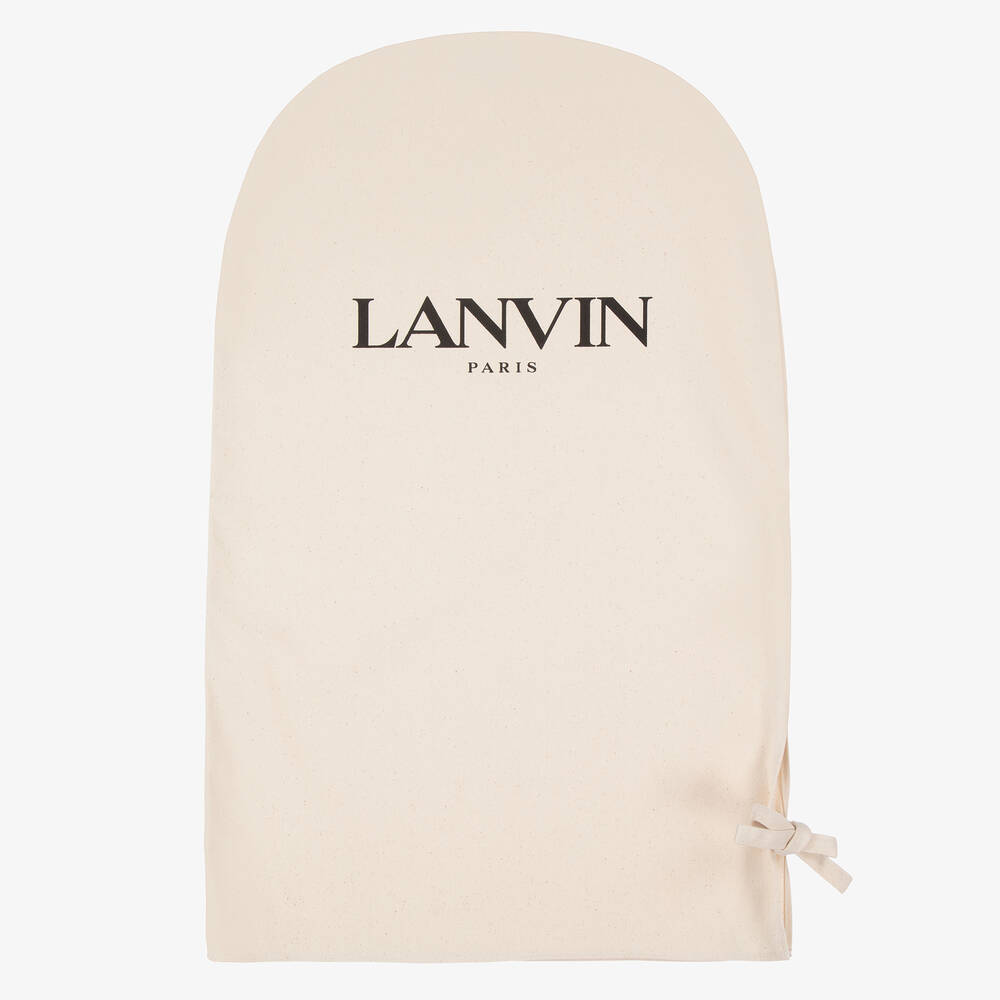 Lanvin-Girls Ivory Chiffon High Neck Dress | Childrensalon Outlet