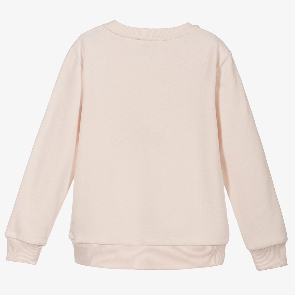 Lanvin-Pink Organic Cotton Sweatshirt | Childrensalon Outlet