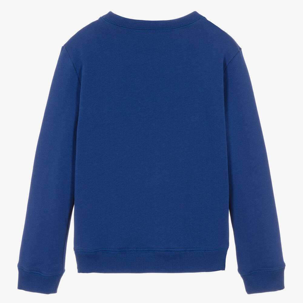 Lanvin-Teen Boys Blue Cotton Sweatshirt | Childrensalon Outlet