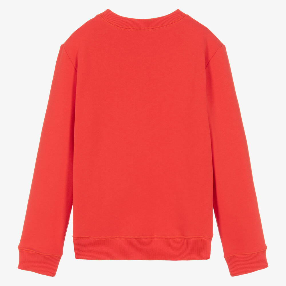 Red cotton sweatshirt store