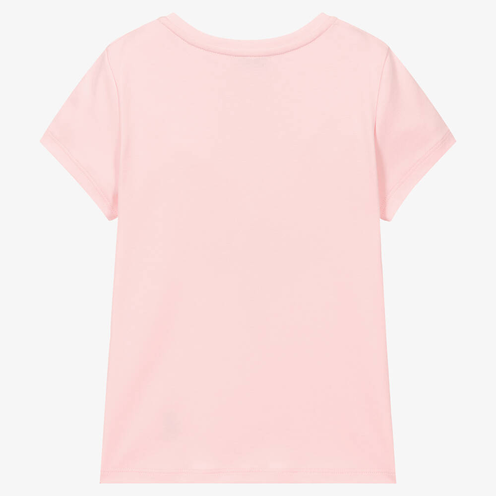 Lanvin-Teen Girls Pink Daisy Logo T-Shirt | Childrensalon Outlet