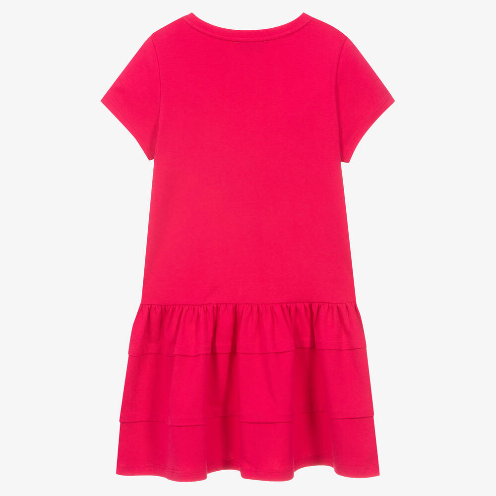Lanvin-Teen Girls Pink Logo Dress | Childrensalon Outlet