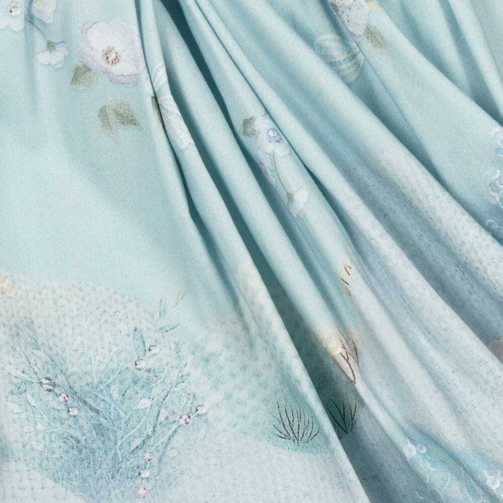 Lapin House-Бирюзовое платье с цветами | Childrensalon Outlet