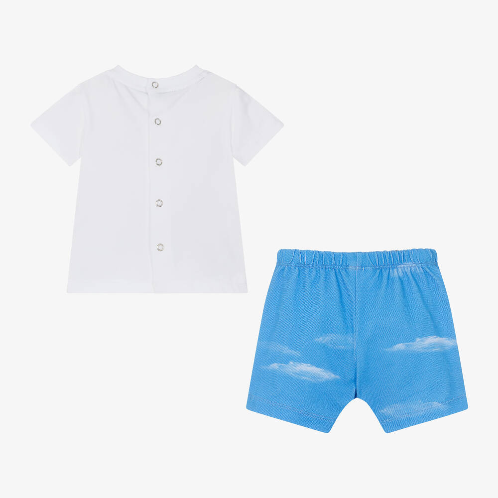 Lapin House-Baby Boys Blue Cotton Shorts Gift Set | Childrensalon Outlet