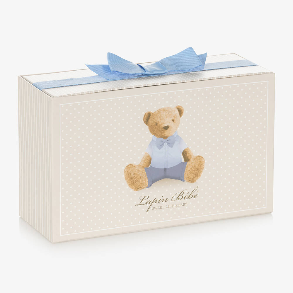 Lapin House-Baby Boys Blue Cotton Shorts Gift Set | Childrensalon Outlet