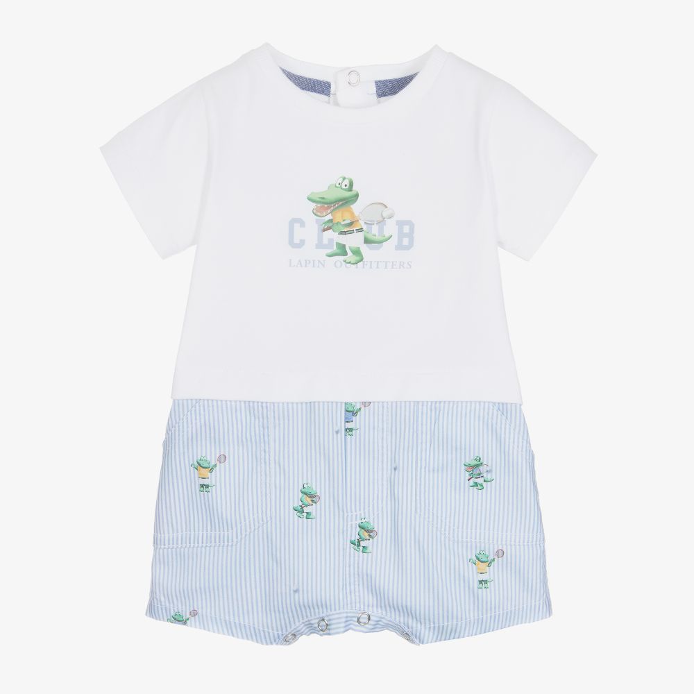 Lapin House-Baby Boys Blue Shortie  | Childrensalon Outlet