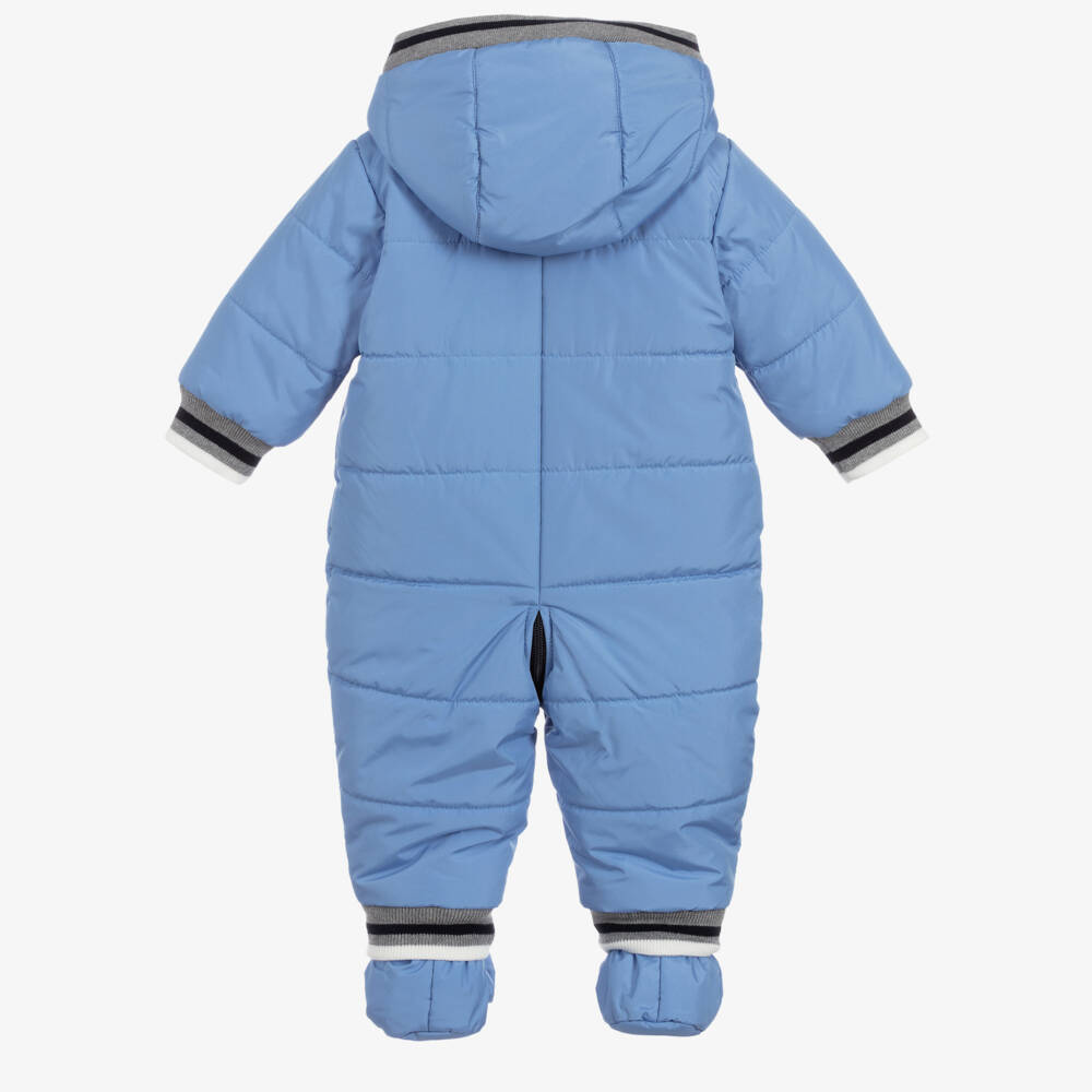 Lapin House-Baby Boys Blue Snowsuit | Childrensalon Outlet