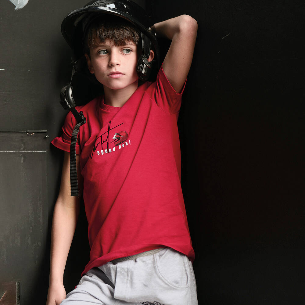 Lapin House-Baby Boys Red Top & Shorts Set | Childrensalon Outlet