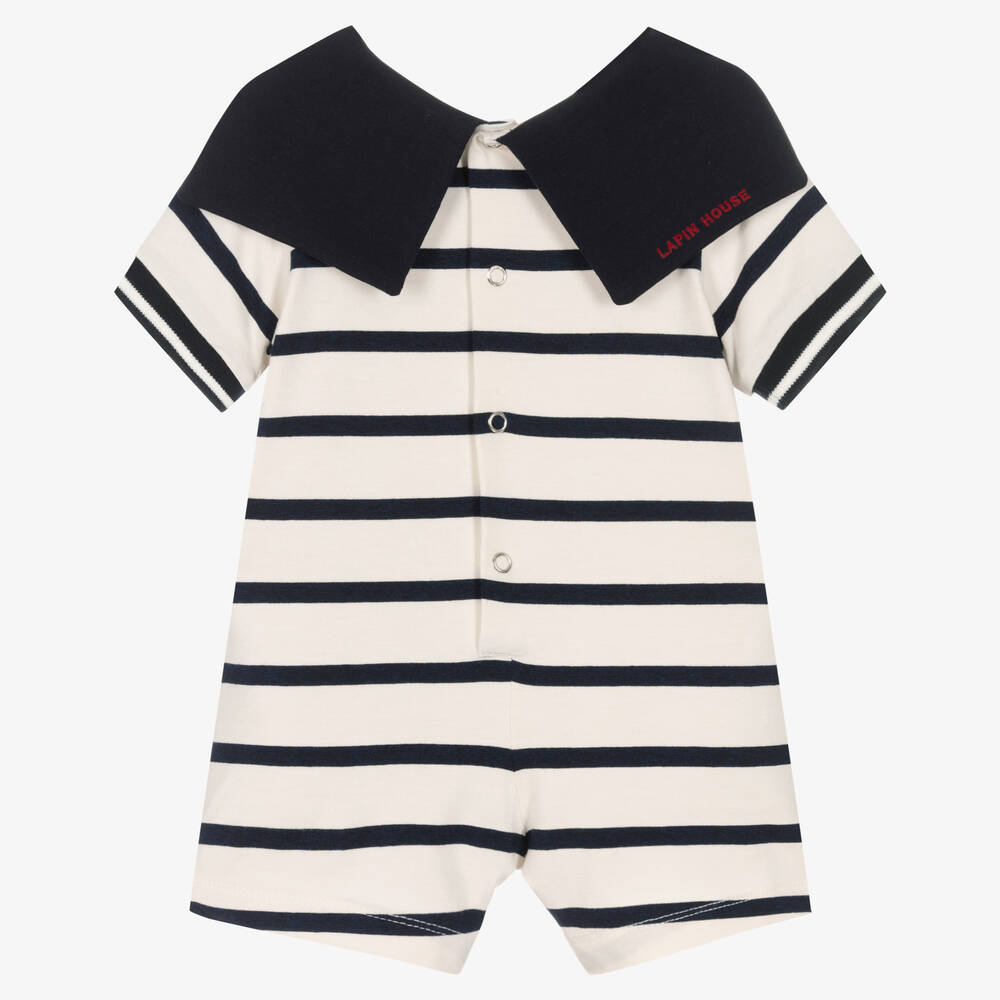 Lapin House-Бело-синий песочник в матросском стиле | Childrensalon Outlet