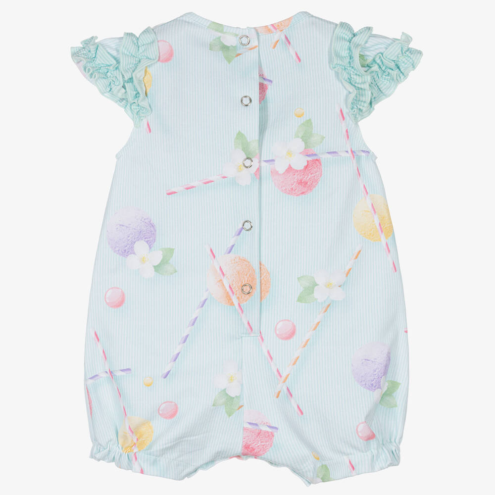 Lapin House-Зеленый хлопковый песочник с цветами | Childrensalon Outlet