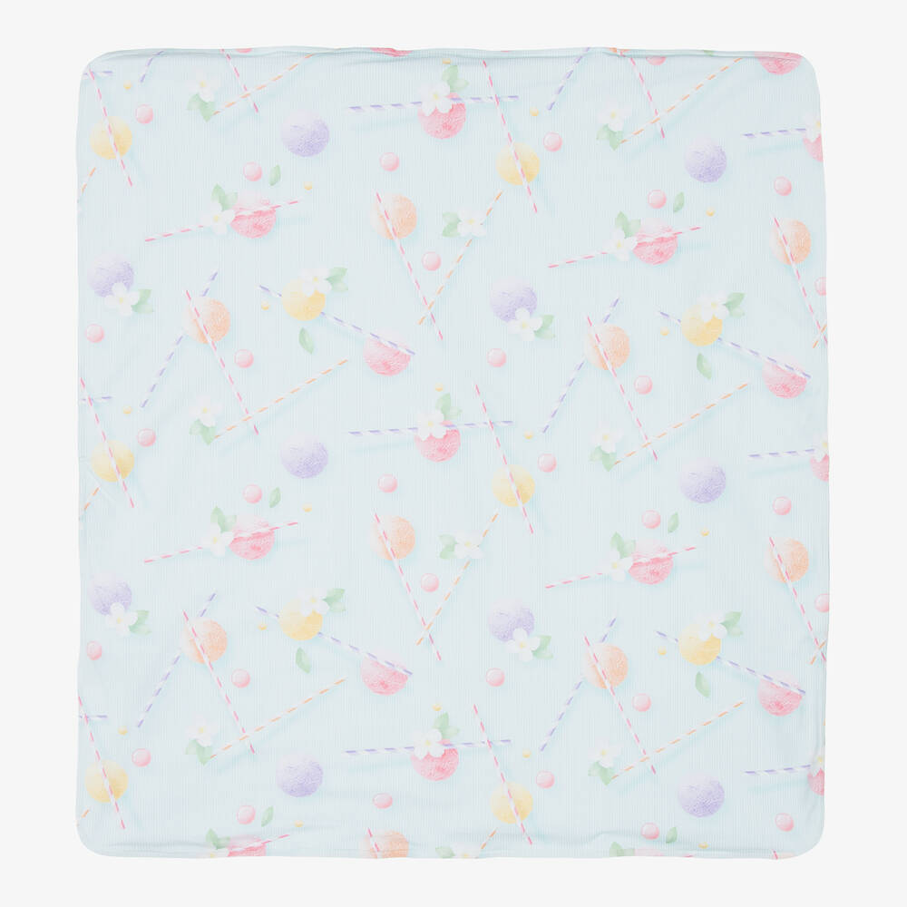 Lapin House-Baby Girls Green Ice Cream Blanket (80cm) | Childrensalon Outlet