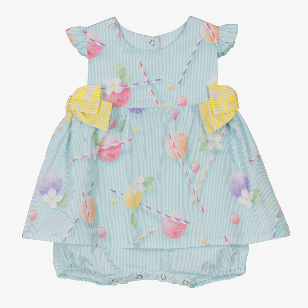 Lapin House - Baby Girls Green Ice Cream Dress | Childrensalon