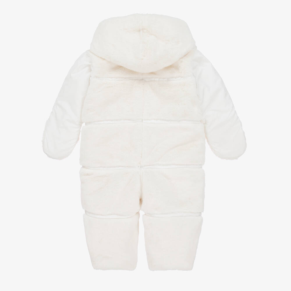 لابين هاوس-أوفرول شتوي تاكتيل بوجهين لون عاجي للمولودات | Childrensalon Outlet