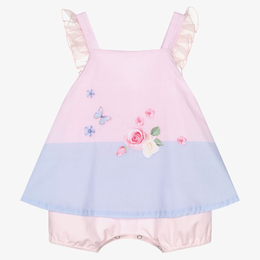 Lapin House - Robe-barboteuse rose Bébé | Childrensalon