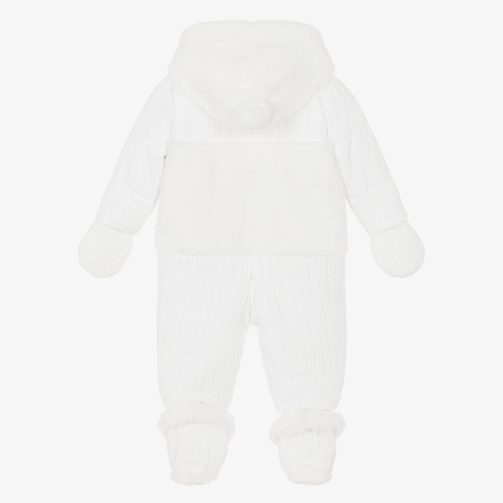 Lapin House-Белый зимний комбинезон для малышек | Childrensalon Outlet