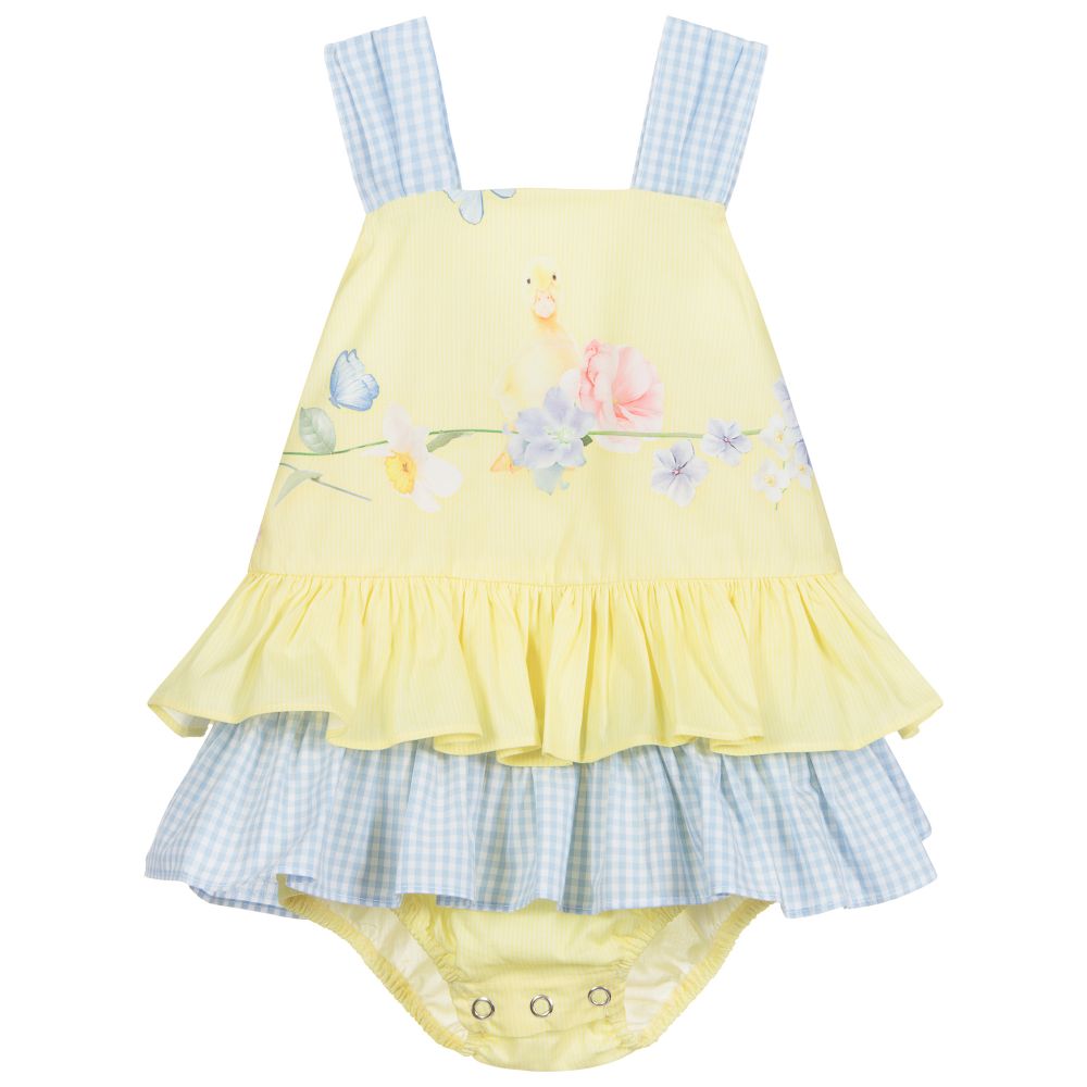 robe jaune bebe fille