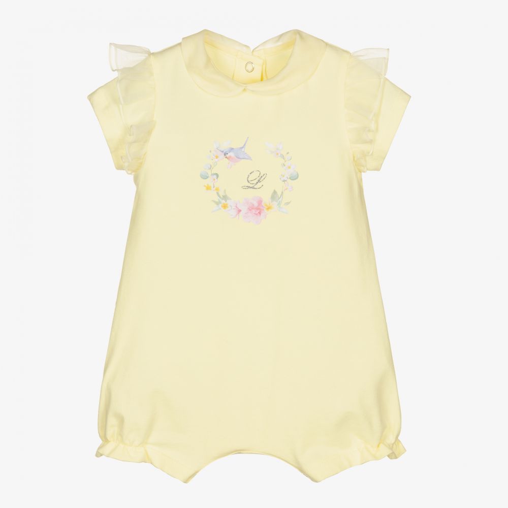 Lapin House - Barboteuse jaune Bébé  | Childrensalon