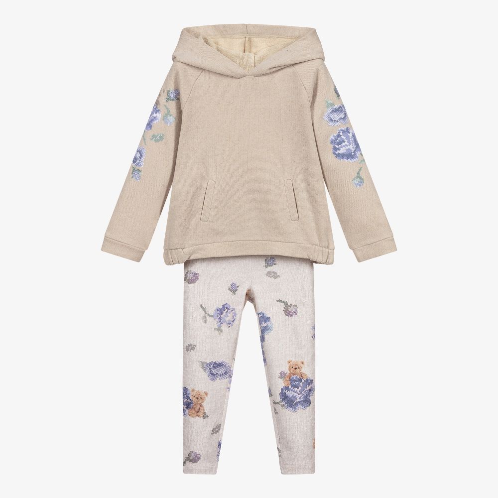 Lapin House - Ensemble legging beige Ourson | Childrensalon