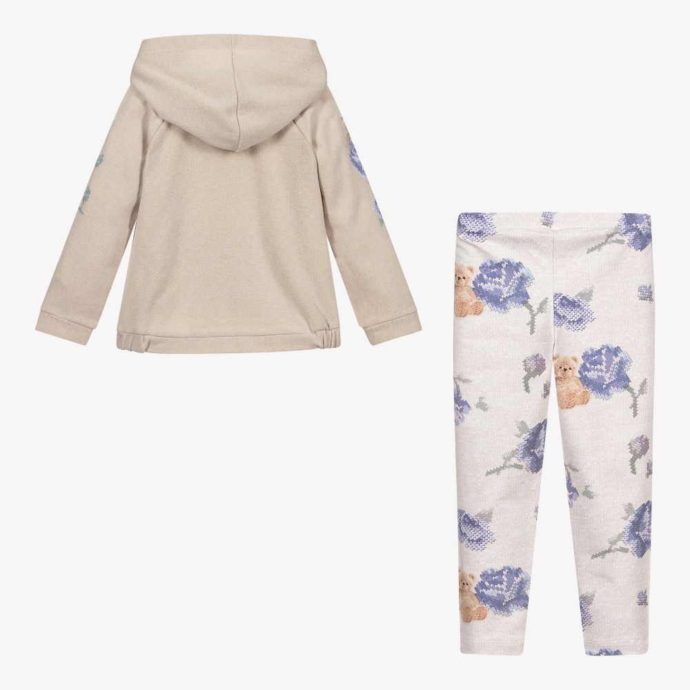 Lapin House-Бежевый комплект из плюша с легинсами | Childrensalon Outlet