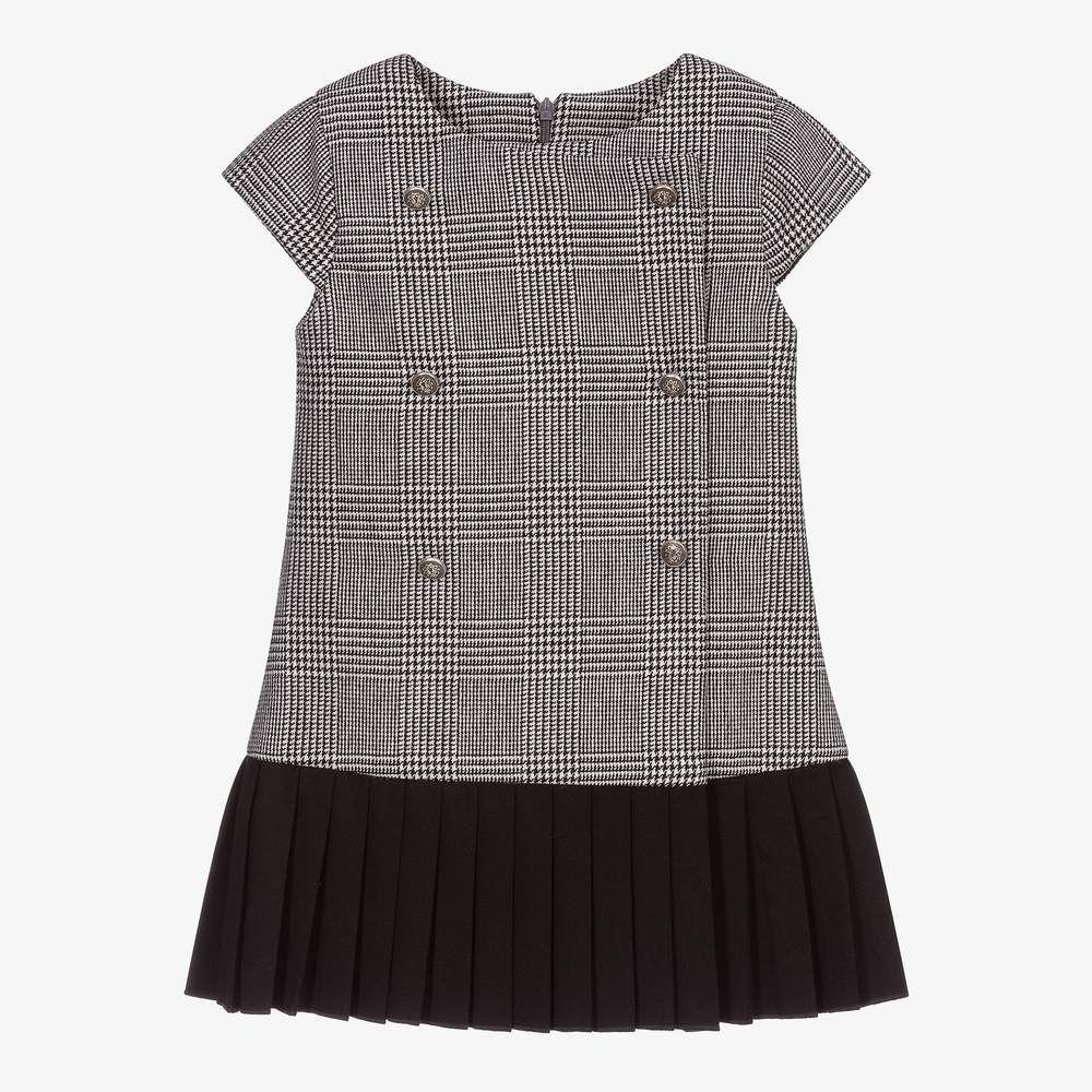 Lapin House-Black & White Check Dress | Childrensalon Outlet