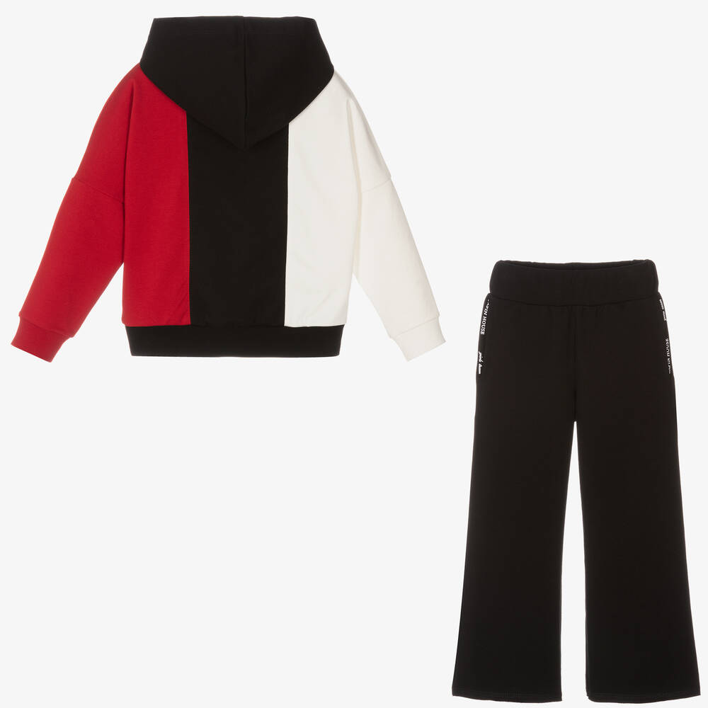 Lapin House-Black, White & Red Tracksuit | Childrensalon Outlet
