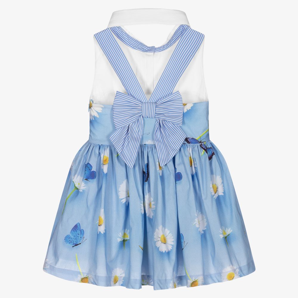 Lapin House-Blue Butterfly & Floral Dress | Childrensalon Outlet