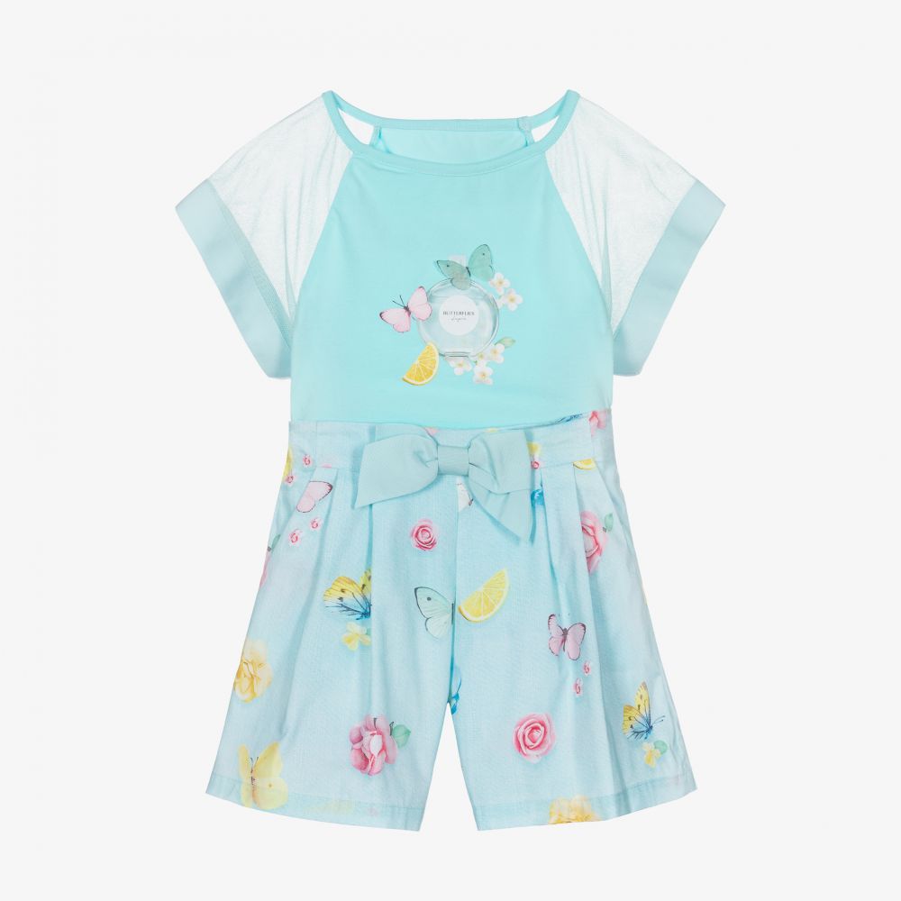 Lapin House - Ens. short bleu Papillon | Childrensalon