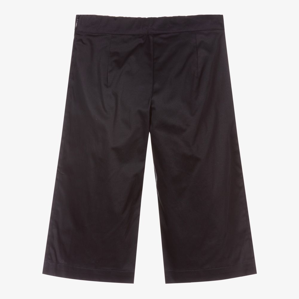 لابين هاوس-Blue Cropped Wide Leg Trousers | Childrensalon Outlet