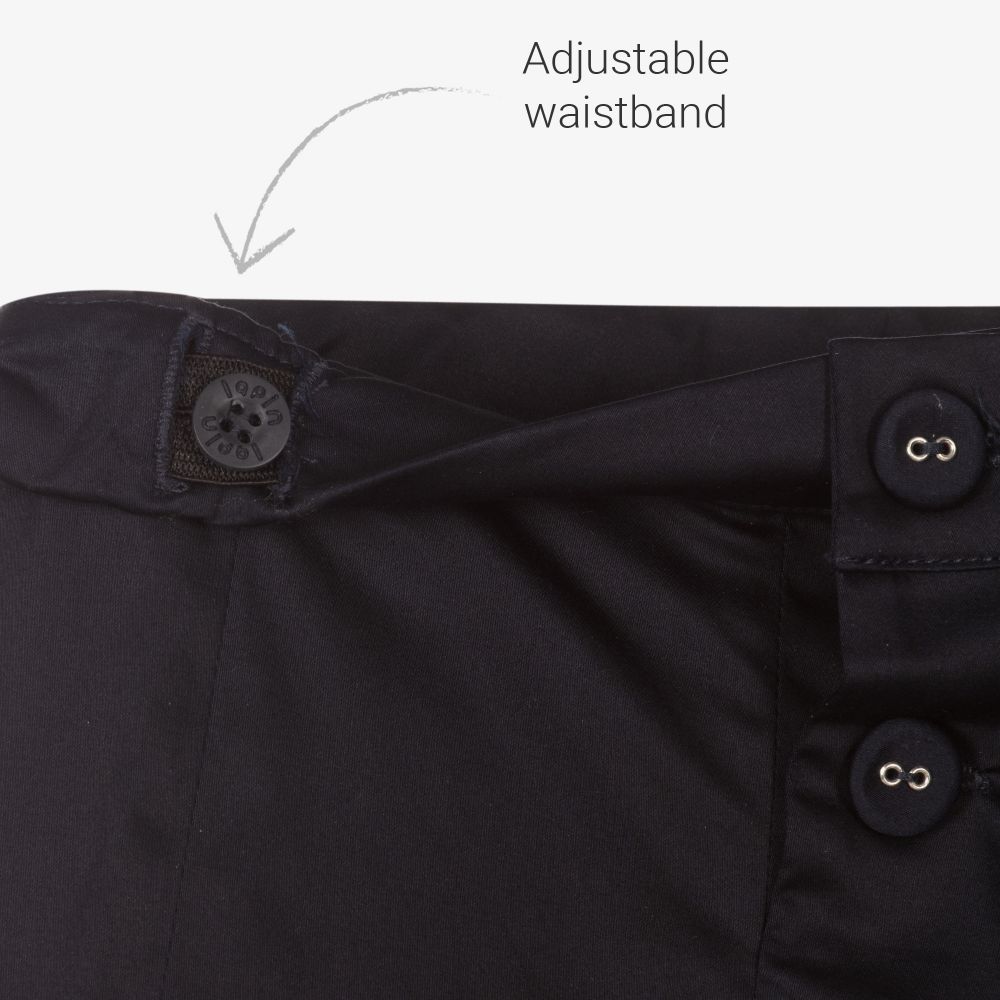 لابين هاوس-Blue Cropped Wide Leg Trousers | Childrensalon Outlet